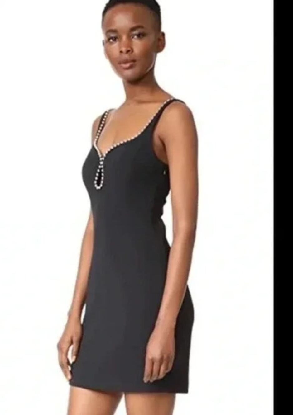 Alexander Wang Ball Chain Trim Keyhole Mini Dress – Size 6 (NWT)